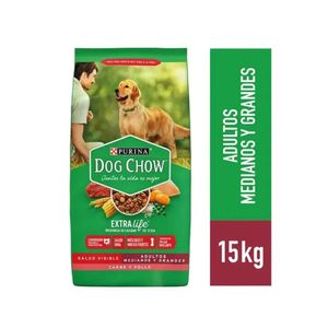 Dog Chow Adulto Raza Mediana y Grande 15 Kg
