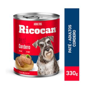 Ricocan Adulto Pate Cordero Lata 330 Gr