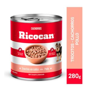 Ricocan Pollo Cachorro Trocitos Lata 280 Gr