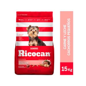 Ricocan Carne y Leche Cachorro Raza Pequeña 15 Kg