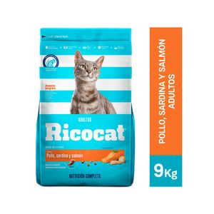 Ricocat Adulto Pollo, Sardina y Salmón 9 Kg