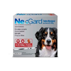 Nexgard 136 mg Perros (25.1 Kg a 50 Kg) x 1 Tableta Suelta