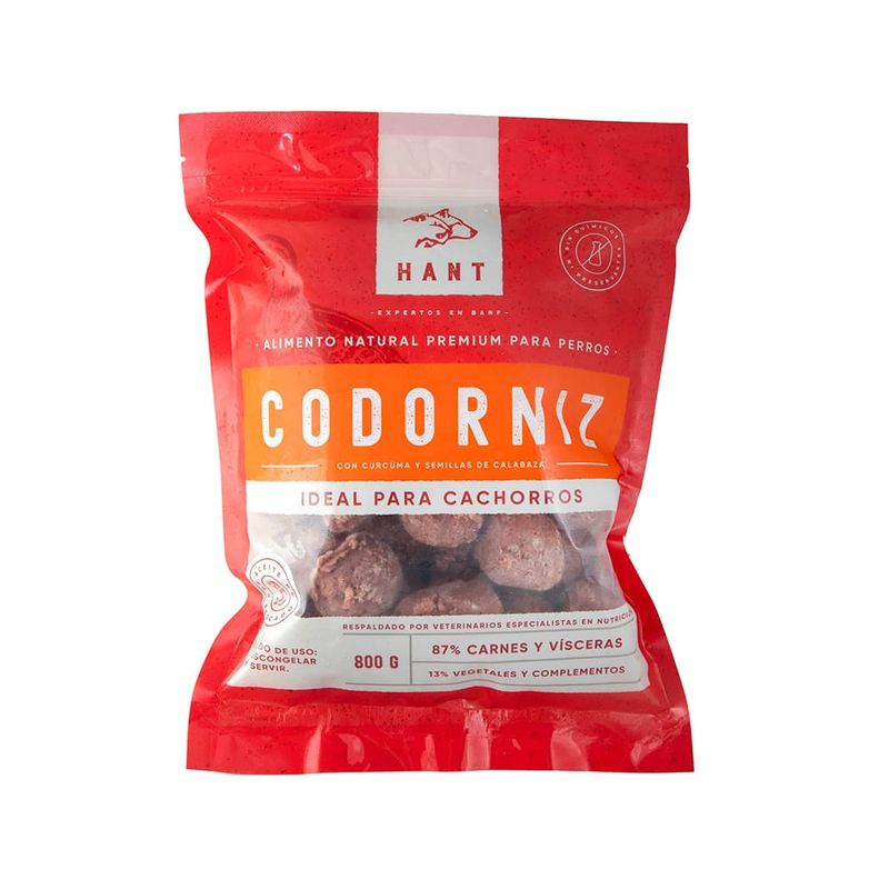Hant-Alimento-Barf-Super-Premium---Codorniz-800-gr