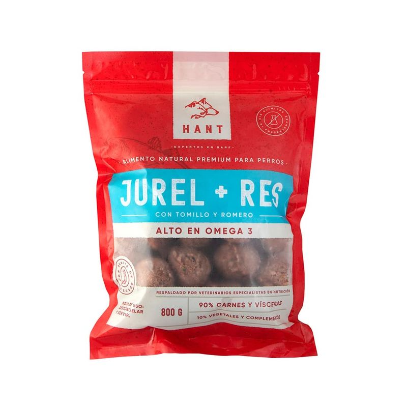 Hant-Alimento-Barf-Super-Premium---Jurel---Res-800-gr