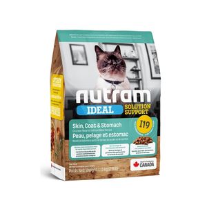 Nutram I19 Ideal Sensitive Skin Coat & Stomach Cat 2 Kg - Piel y Estómago Sensible