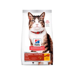 Hills SD Feline Adult Hairball Control Dry 3.2 kg - Adultos Control de Bolas de Pelo