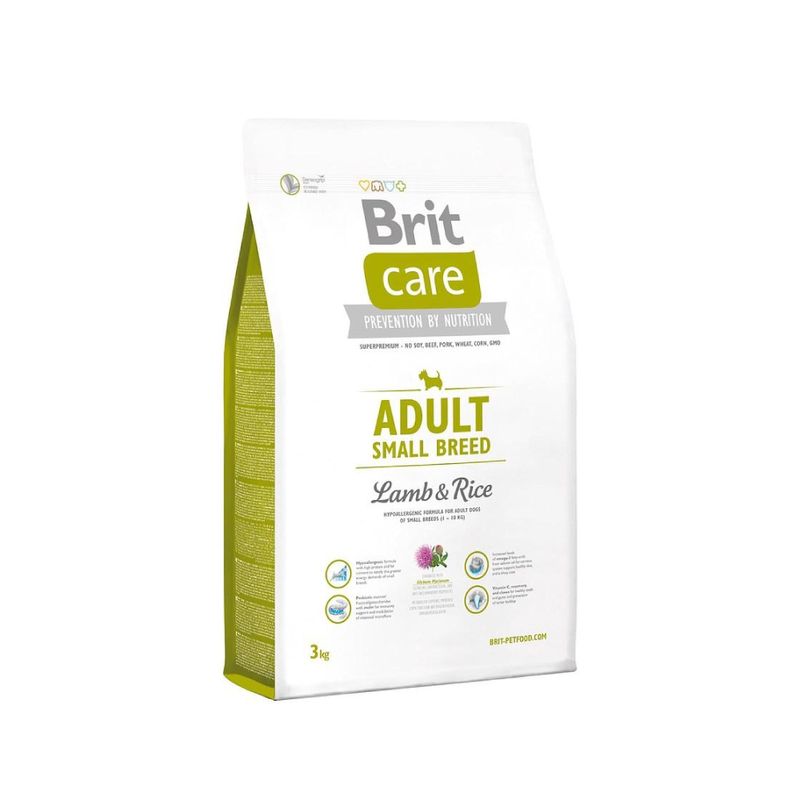 Brit-Care-Adult-Small-Breed-L-R-3-Kg---Adulto---Raza-Pequeña---Cordero-y-Arroz