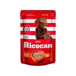 Ricocan Adulto Trocitos Salsa de Pollo Pouch 100 Gr