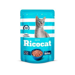 Ricocat Adulto Marinos Trocitos Pouch 85 Gr