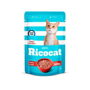 Ricocat Adulto Salmon Trocitos Pouch 85 Gr