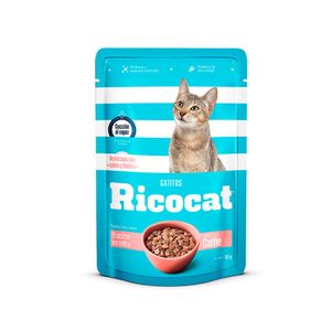 Ricocat Cachorros Carne Trocitos Pouch 85 Gr