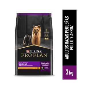 Pro Plan Exigent Small Breed 3 Kg - Adulto Raza Pequeña Paladar Exigente