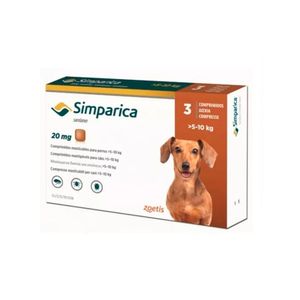 Simparica 20 mg (5 a 10 Kg) X 1 Tableta Suelta