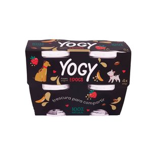 Yogy Helado de Yogurt 100% Natural de Fresa y Plátano - 4 und x 100 gr