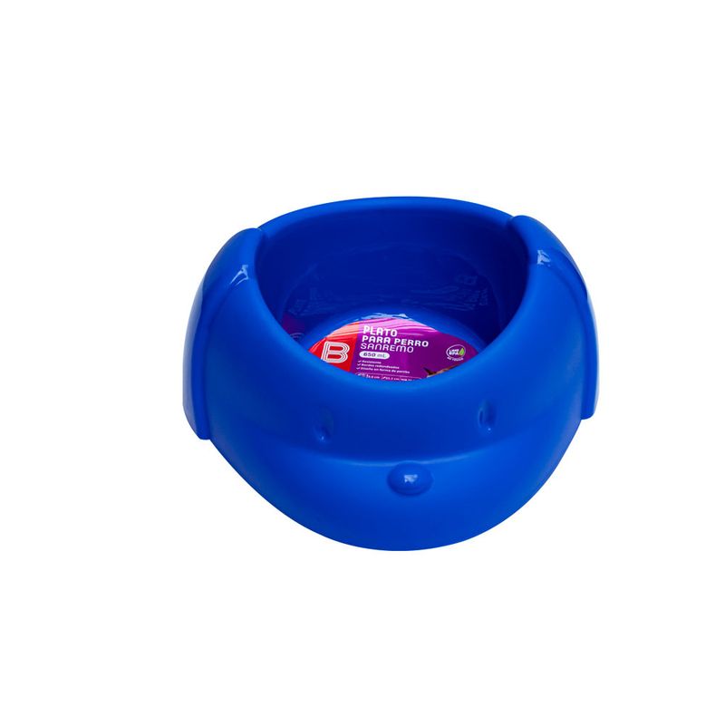 Sanremo-Plato-para-Perro-650-ml-Azul