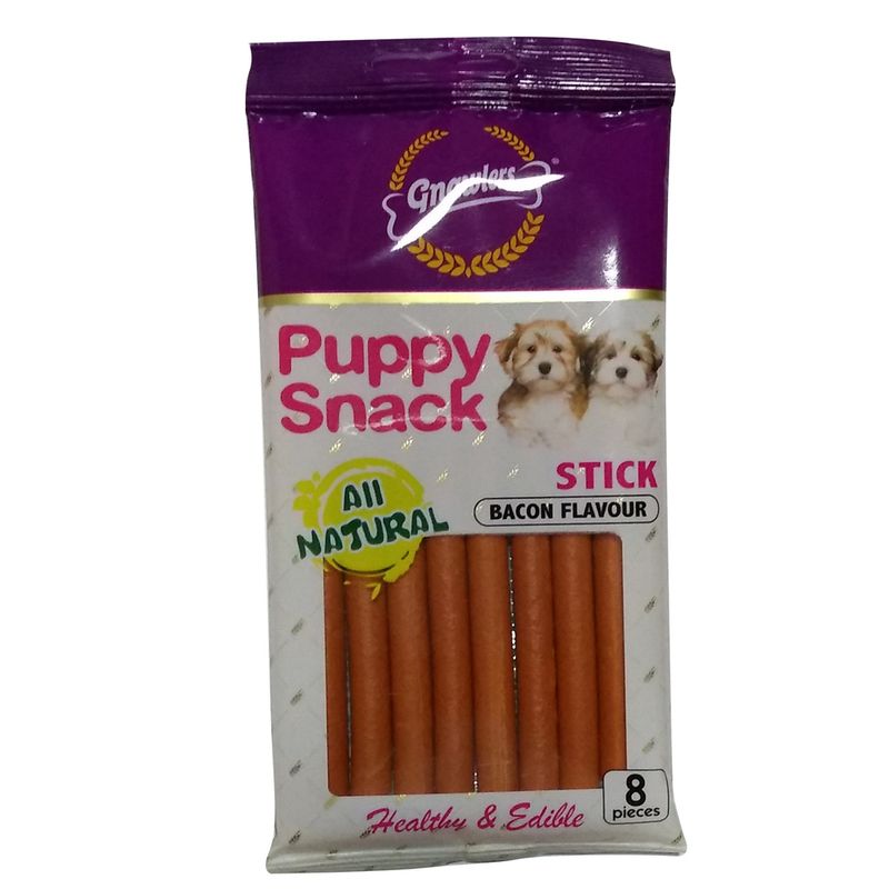 Gnawlers-Puppy-Stick-Bacon-80-gr---Palitos-Sabor-a-Tocino-para-Cachorro