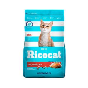 Ricocat Adulto Carne, Salmón y Leche 9 Kg