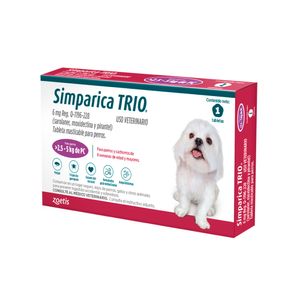 Simparica Trio (2.5 a 5 kg) x 1 Tableta Suelta