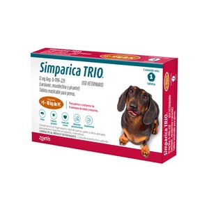 Simparica Trio (5 a 10 kg) x 1 Tableta Suelta