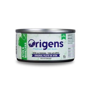 Origens para Gato Filete de Atun con Manzana 85 Gr