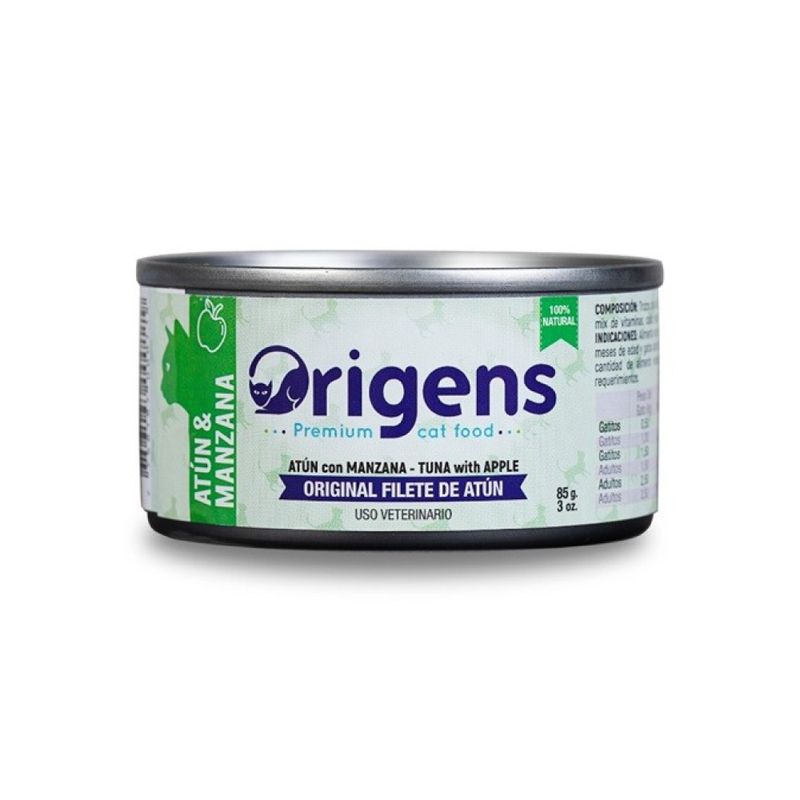 Origens-para-Gato-Filete-de-Atun-con-Manzana-85-Gr