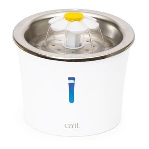 Cat It Fuente de Agua de Acero Inoxidable con Luz Led 3 Lts