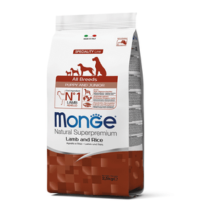 Monge Puppy All Breeds - Cachorro Todas las Razas Cordero y Arroz 2.5 Kg