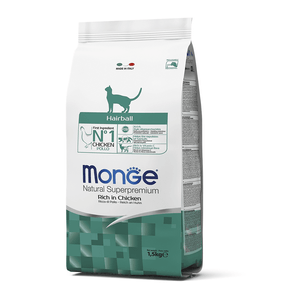 Monge Feline Hairball Control - Felino Control de Bolas de Pelo 1.5 Kg