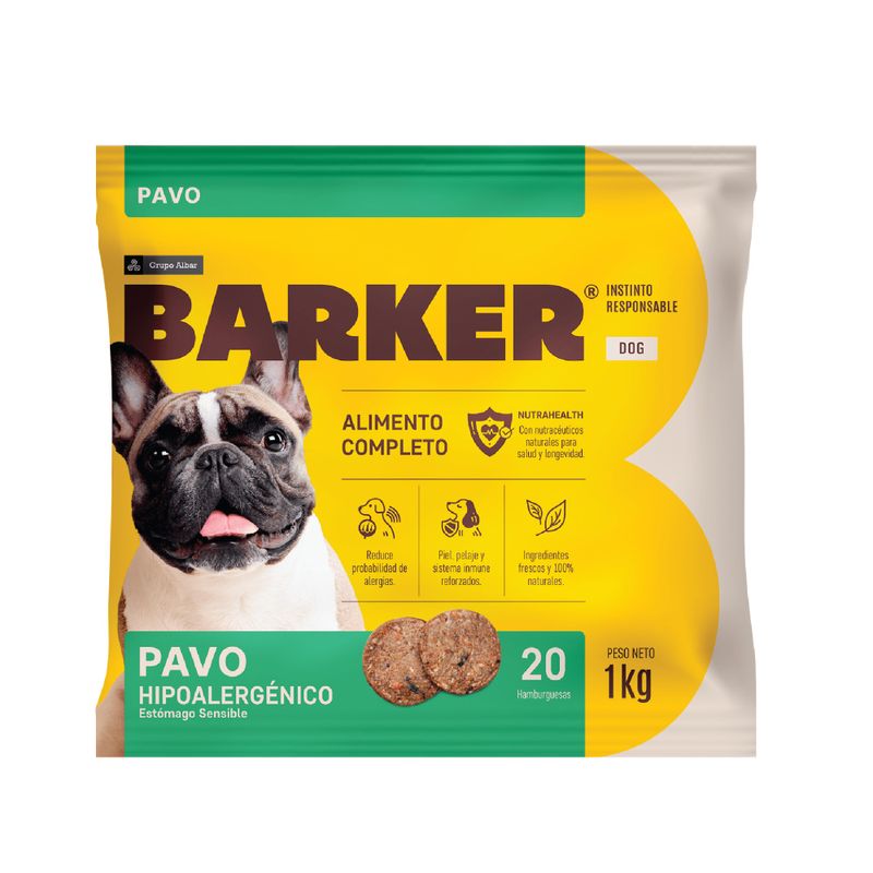 Barker-Hamburguesa-Pavo-1kg-Nutrahealth-nueva-presentacion