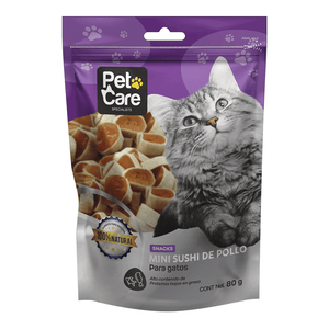 Pet Care Mini Sushi de Pollo para Gatos x 80 gr