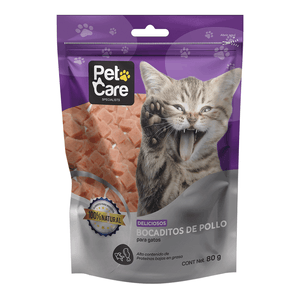 Pet Care Bocaditos de Pollo x 80 gr