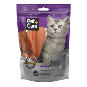 Pet Care Tiritas de Pollo x 80 gr