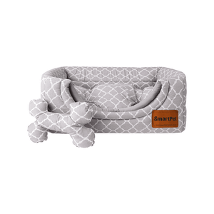 Smartpet Cama Cubo Convertible TS Plomo - Small - Interior: 33cm x 24cm - Exterior: 47cm x 35cm