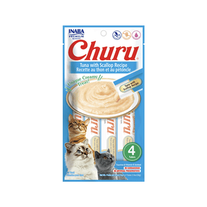 Churu Cat Tuna With Scallop Recipe - Sabor Atún y Vieira 14 gr x 4 Tubos