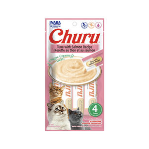 Churu Cat Tuna With Salmon Recipe - Sabor Atún y Salmón 14 gr x 4 Tubos