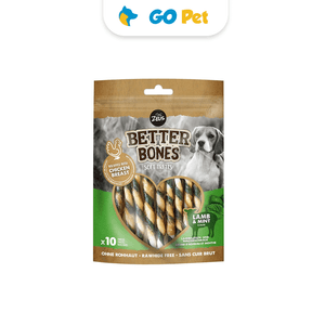 Zeus Better Bones Snacks para Perro - Cordero y Menta "Chicken Wrapped" 12.5 cm - Vencimiento 31.12.2024