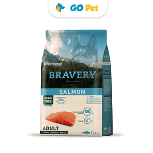 Bravery Salmon Adult Large/Medium Breeds - Adulto Salmón Raza Mediana/Grande 12 kg