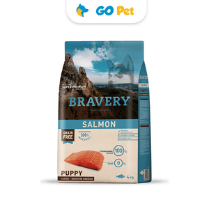 Bravery Salmon Puppy Large/Medium Breeds - Cachorro Salmon Raza Mediana/Grande 4 kg