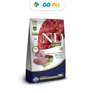 N&D Feline Quinoa Weight Management Cordeiro - Quinua Control de Peso Cordero 1.5 Kg