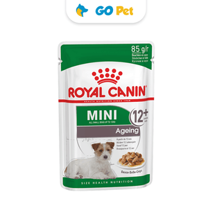 Royal Canin Mini Ageing 12+ 85 gr - Salsa Gravy para Perros de Raza Pequeña Mayores de 12 años