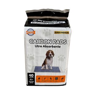 Accecan Carbon Pads Ultra Absorbentes 60 x 60 cm - Paños de entrenamiento x 40 un