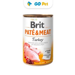 Brit Pate & Meat Turkey 400 gr - Pavo