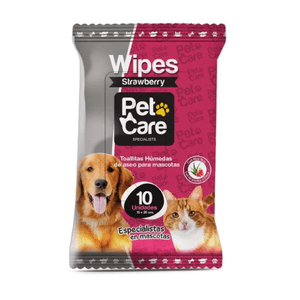 Pet Care Toalla Húmeda x 10 - Fresa