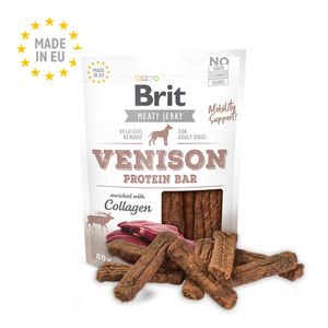 Brit Jerky Venison Protein Bar x 80 g - Barritas de Proteina de Venado
