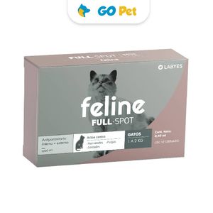 Feline Full Spot Pipeta para Gato 1 - 2 Kg - Antipulgas y antiparasitario - Vencimiento 30.04.2025