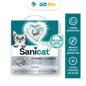 Sanicat Strong Clumps 7 kg - Arena Ultra Aglomerante para Gatos