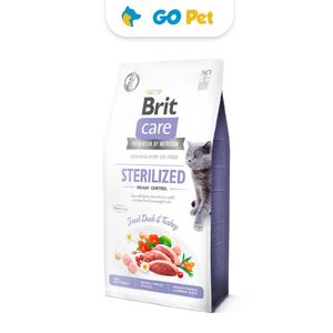 Brit Care Cat Sterilized Weight Control 2 kg - Pérdida de Peso - Pato & Pavo