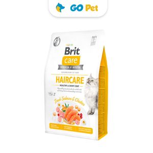 Brit Care Cat Haircare Healthy & Shiny Coat 2 Kg - Adulto - Salmón & Pollo