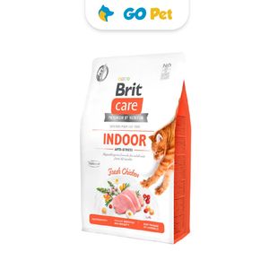 Brit Care Cat Grain Free Indoor Anti-Stress 2 Kg - Adulto - Pollo