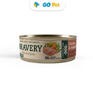 Bravery Chicken & Vegetables Adult Dog Wet Food 80 Gr - Perro Adulto- Pollo
